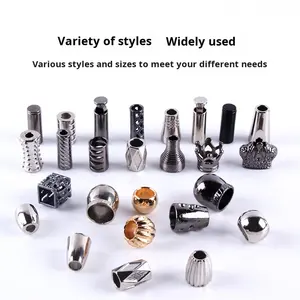 Özel çinko alaşım Metal çan stoper kordon sonu İpucu için Hoodie İpli spor ceket konfeksiyon aksesuarları kolye - Product Image 3
