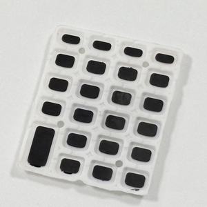 Boutons et touches en silicone personnalisés, gravure laser, impression sérigraphique, translucides, pour télécommande, calculatrice, caoutchouc conducteur - Product Image 2