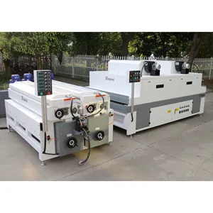 Professional Plate Coating Machine with UV Lacquer Application for Premium Wood Surfaces and Furniture