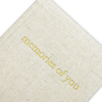 Tissu en lin personnalisé journal d'affirmations de gratitude amour de soi bien-être papier cadeau pour les souvenirs de bébé boîte de suivi quotidien de bébé