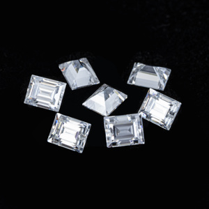Vente en gros <span class=keywords><strong>de</strong></span> pierres brutes <span class=keywords><strong>de</strong></span> moissanite blanche, taille radiant 8ct 10x12mm, clarté DEF/GH, taille brillant VVS, pierres en vrac - Product Image 4