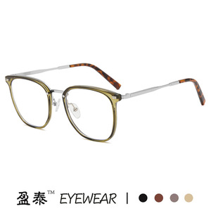 กรอบแว่นตา TR Metals Square ป้องกันแสงสีฟ้า สำหรับทุกเพศ เลนส์ PC แบบเต็มกรอบ - Product Image 5