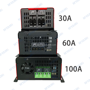 MYAMi <span class=keywords><strong>MPPT</strong></span> контроллер солнечного заряда <span class=keywords><strong>100A</strong></span> 60A 30A 12V <span class=keywords><strong>24V</strong></span> 48V Регулируемый ЖК-дисплей для литиевой батареи и автономной солнечной системы - Product Image 3