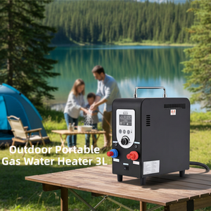 Chauffe-eau instantané au gaz portable <span class=keywords><strong>3L</strong></span> avec poignée de transport facile pour le camping en plein air et la douche de camping-car - Product Image 1