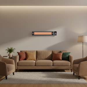 <span class=keywords><strong>Chauffage</strong></span> mural électrique extérieur télécommandé 1500W, panneau métallique, <span class=keywords><strong>chauffage</strong></span> par bande, infrarouge lointain, installation autonome - Product Image 6