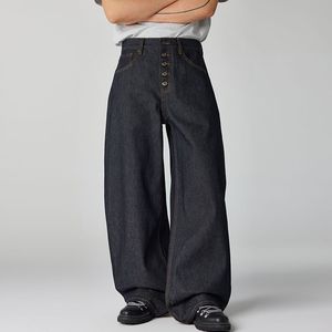 Jeans de Alta Calidad con Cinco Botones, Corte Slim, Tejido Grueso, Pierna Ancha y Corte Curvo que No se Destiñen / Aptos para Hombres y Mujeres - Product Image 2