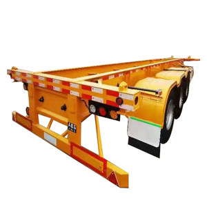China Trailers Manufacture Shipping Container Utility Semi-trailer 20FT 40FT Cargo Skeleton Container Semi Trailer Truck