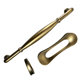 Poignées de meuble en bronze antique, forme barre, en alliage de zinc, design minimaliste, durables pour portes d'armoires - Product Image 5