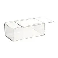 Прозрачная акриловая мини-витрина, Подарочная коробка для хранения конфет с скользящей крышкой