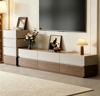 Meuble TV en mélamine bois de luxe léger, table basse, support TV sur pied de haute qualité pour salon domestique