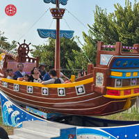 Nouvelle Conception Manège Électrique pour Enfants : Bateau Pirate Volant avec Lumières LED pour Parcs d'Attractions