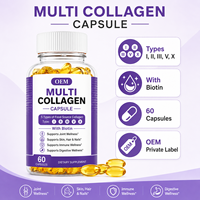 Capsule de collagène multi-sources OEM avec Biotine Digeseb – Cinq types de suppléments alimentaires pour soutenir la peau, les cheveux, les ongles, les articulations, l'immunité et la digestion