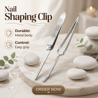 Support réutilisable en acier inoxydable pour la sculpture des ongles, idéal pour la pose de bijoux et l'application de gel de durcissement rapide, pince de modelage des ongles