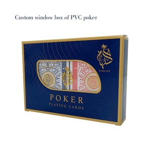 Customizable Double-Deck Plastic Playing <strong>Cards</strong> with Premium Window Box Fully Packaged - Product Image 3