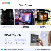 Pantalla Táctil LCD 4K de Montaje en Pared, con Sistema Android, para Publicidad, Señalización Digital, 10/15/22/32/43/55/65 Pulgadas, Envío Rápido