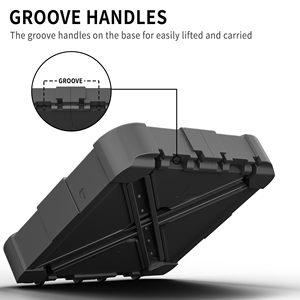 Base Moderna para Sombrilla de Exterior, 265 Libras, para Sombrillas Cantilever de <span class=keywords><strong>Patio</strong></span>, con Ruedas, Rellenable con Arena o Agua, Material PE, Cuadrada, 34 Pulgadas - Product Image 5