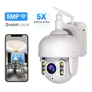 Srihome SH028 5MP 5x оптический зум, ИК 40 м уличная Водонепроницаемая IR-CUT ночного видения беспроводная Wi-Fi P2P IP камера