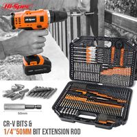Ensemble professionnel de 246 embouts de perceuse-visseuse HSS/carbure/acier, droits et torsadés, pour béton, maçonnerie, boîte à outils mécanique OEM ODM