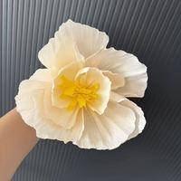 Bunga Buket Kertas Krep 3D Gaya Abad Pertengahan Buatan Tangan Dekorasi Bunga Kerut untuk Kamar Pengantin & Pesta Ulang Tahun