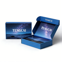 Boîtes cadeaux écologiques personnalisées avec gaufrage, pelliculage mat, carton ondulé, emballage auto-érectile pliable pour cadres photo