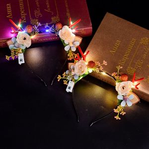 Diademas de cuernos de ciervo, tocados de hadas de flores para fiestas de <span class=keywords><strong>Halloween</strong></span>, juguetes luminosos para puestos callejeros y mercados nocturnos - Product Image 1