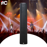 Sistema de Altavoces Line Array Profesional de 100W y 8 Cajas, Columna Activa con Diseño Resistente al Agua de 4x4 Pulgadas