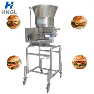 Machine automatique de fabrication de galettes de burger en acier inoxydable 304, pour <span class=keywords><strong>viande</strong></span> de bœuf, poulet, poisson, 35 pièces/min, commerciale, 380V - Product Image 2