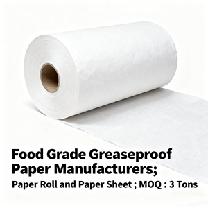 Bộ giấy gói thức ăn nhanh dùng một lần, chống thấm dầu, cuộn giấy Kit3 Kit4, 30gsm 35gsm 40gsm, giấy gói tùy chỉnh chống dầu mỡ - Product Image 6