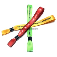 Bracelet en polyester personnalisé à sublimation réglable avec fermoir en plastique pour festival et fête