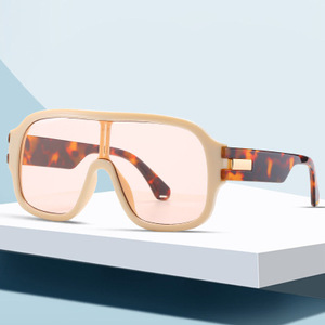 Nuevo retro marco grande Rana espejo personalidad una pieza gafas de <span class=keywords><strong>sol</strong></span> de moda tendencia de la <span class=keywords><strong>calle</strong></span> disparando gafas de <span class=keywords><strong>sol</strong></span> - Product Image 2