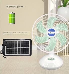 10 Inch Low Moq Oem Handig Transport Draagbare Dc/Ac Oplaadbare Ventilatie Zonne-Staande Tafelventilator - Product Image 2