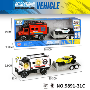 Juego de Camiones de Remolque <span class=keywords><strong>Unimog</strong></span> de Inercia Económico con Vehículo ATV/Policía/Militar, Luces y Sonido, Gran Venta al por Mayor en Latinoamérica - Product Image 3