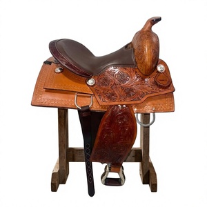 Sillín de Carreras Inglés Ecológico BS International NA82 con Estructura de Madera, Cuero Genuino, Embalaje Personalizado, Herrajes SUS304 de la India - Product Image 1
