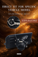 GOODZOOM Phare antibrouillard bi-projecteur haute puissance 3 pouces, projecteur de feux de brouillard à large tension LED pour voiture et camion