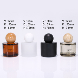 Botella de perfume de vidrio con caja de regalo, venta al por mayor, 30ml, 50ml, botella <span class=keywords><strong>Erfume</strong></span>, botella de Perfume multicolor de vidrio vacía moderna, Spray de lujo - Product Image 2