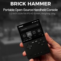 Console de jeu portable Trimui Brick Hammer avec écran de 3,2 pouces, système Linux, fabrication de précision CNC, corps entièrement métallique