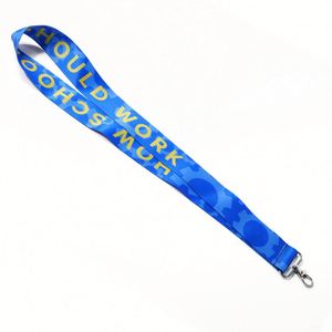 High Quality Neck Lanyard Promotional Bespoke <b>Strip</b> With Metal Hook Polyester Nylon Lanyards Lanyards with logo Custom - Product Image 4