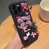 Nouveau amour lettre impression pupille oeil Pro caméra trou TPU housse de téléphone portable pour Iphone 17 8 X Xr Xs 11 12 13 14 15 16 Pro Max