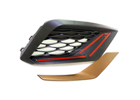 Personnalisation d'usine, cadre de phare antibrouillard en ABS noir brillant, cache de phare antibrouillard, grille pour Seat Leon Cupra/FR MK3.5 2016-2019