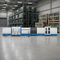 Ligne de production de verre isolant à économie d'énergie avec écran tactile de contrôle PLC intelligent, vitrage double ou triple Low-E.