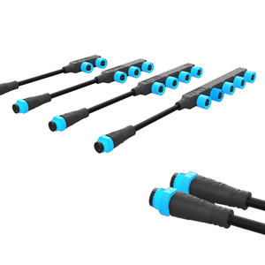 맞춤형 케이블 사출 커넥터 몰딩이 있는 M15 플러그 실외용 직렬 연결 <span class=keywords><strong>2</strong></span> 핀 F형 소켓 - Product Image 3