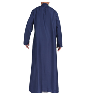 Musulman à manches longues Style Qatari Couleur Bleu Marine Pray Man Thobe Taille 56-62 - Product Image 4