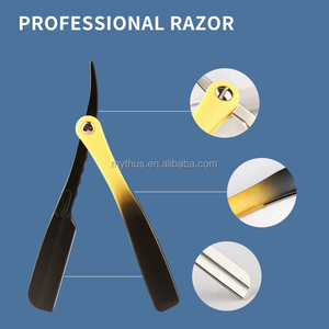 <span class=keywords><strong>Rasoio</strong></span> Pieghevole Manuale da Barbiere, Classico Giapponese Professionale <span class=keywords><strong>con</strong></span> Manico in Plastica Opaca per Uomini e Donne, Viaggio e Casa - Product Image 3