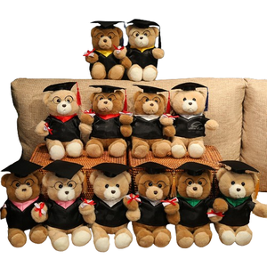 Hochwertiges niedriges MOQ gefüllte Tiere Plüsch Graduierungsfeier Doktor Teddybär Spielzeug Werbegeschenk für Graduierungsfeier - Product Image 1