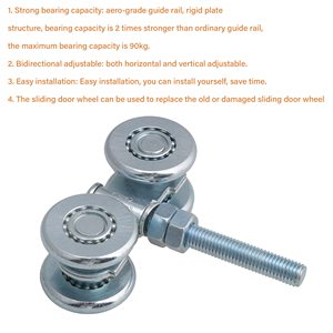 Système de glissière robuste à double roue pour <span class=keywords><strong>chariot</strong></span> suspendu, rail de <span class=keywords><strong>porte</strong></span> de grange, poulie à roue - Product Image 5