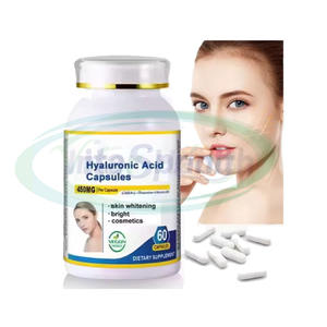 Les pilules d'acide hyaluronique d'OEM DÈS QUE POSSIBLE fournissent les capsules cosmétiques d'acide hyaluronique de blanchiment de peau de la vitamine C de matière première - Product Image 1