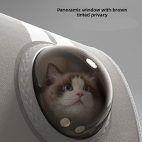 Bolsa de Transporte para Mascotas con Diseño de Conejo Blanco, Bolsa de Viaje Rígida y Transpirable para Gatos con Asa Superior, Ventana de Burbuja de Gran Visibilidad para Gatitos