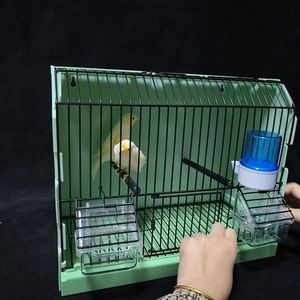 Cage d'exposition pour oiseaux avec cadre métallique sans fermeture pour canaris et perroquets - Product Image 6