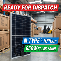 Panneaux solaires Trina Solar 650W Vertex N N-type I-TOPCon, module solaire monocristallin pour usage résidentiel et commercial