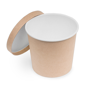 Bol alimentaire rond en papier kraft de qualité supérieure, 700 unités, empilable, scellable, résistant à la graisse, pour produits chauds et froids, logo personnalisé - Product Image 2